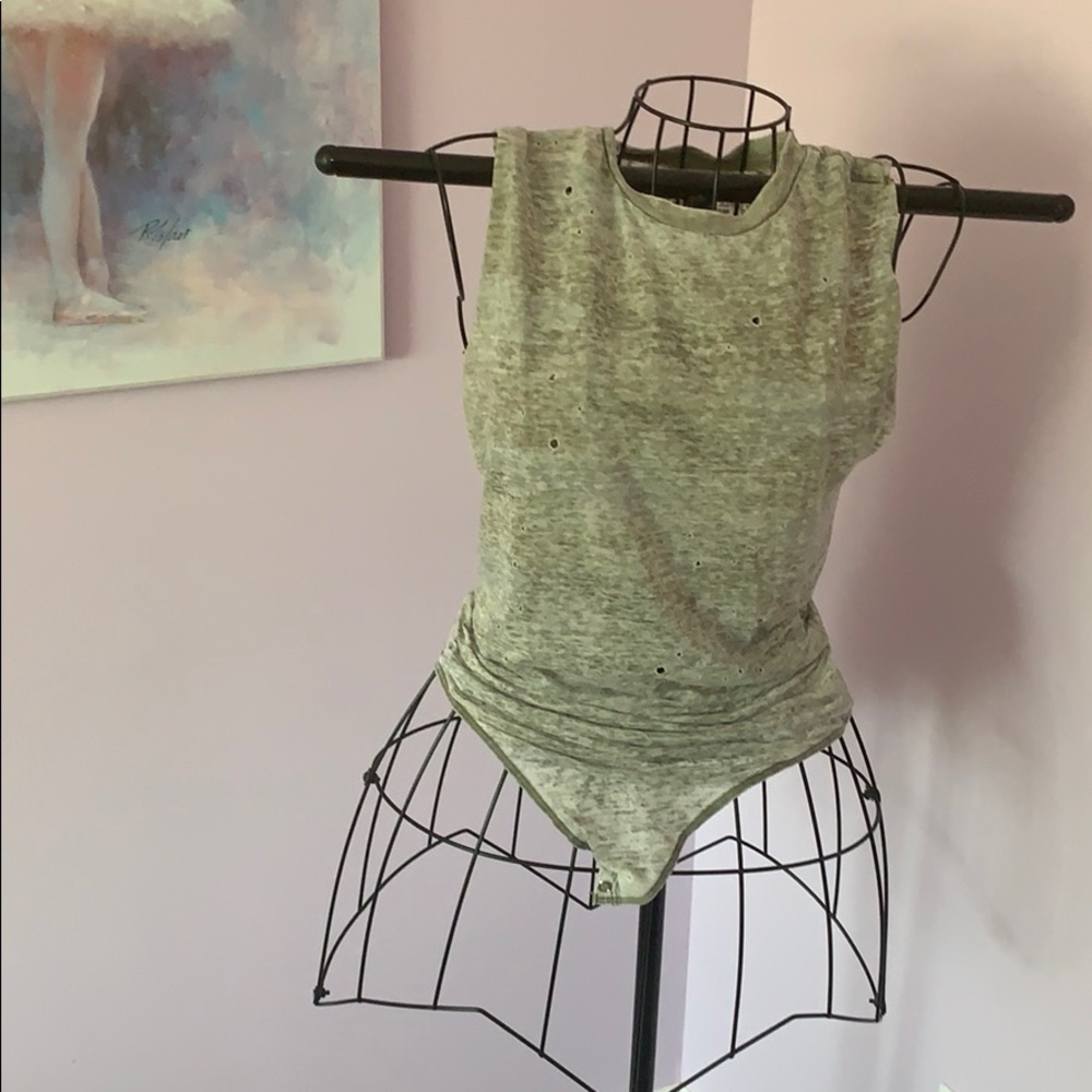 AMERICAN EAGLE Faded Camouflage Bodysuit
